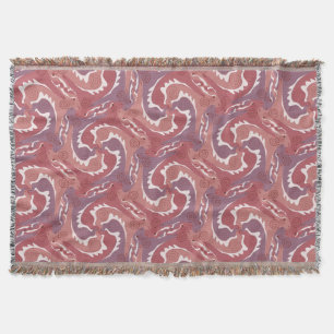 Swirling Hares Tesselation Mjuk Grönt T Blanket 8 Filt