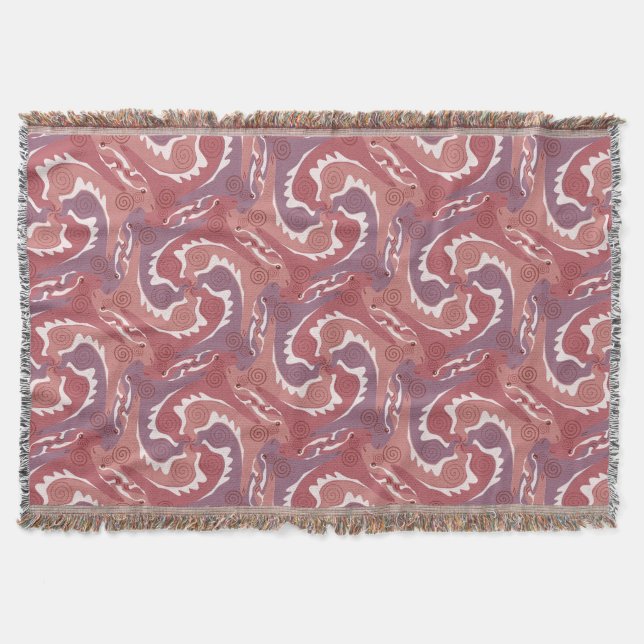 Swirling Hares Tesselation Mjuk Grönt T Blanket 8 Filt (Framsidan)