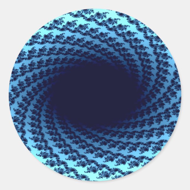 Swirling Illusion Runt Klistermärke (Framsida)