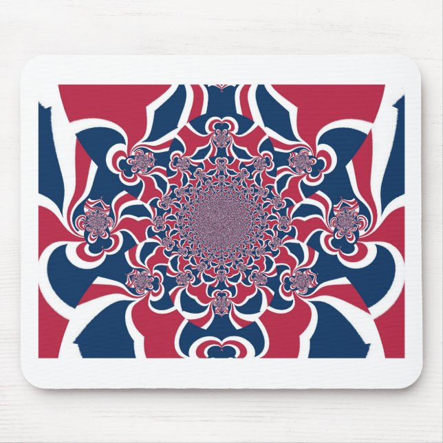 Swirling Kaleidoscope Art-utskrift Musmatta (Framsidan)