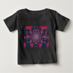 Swirling Kaleidoscope Art-utskrift T-shirt