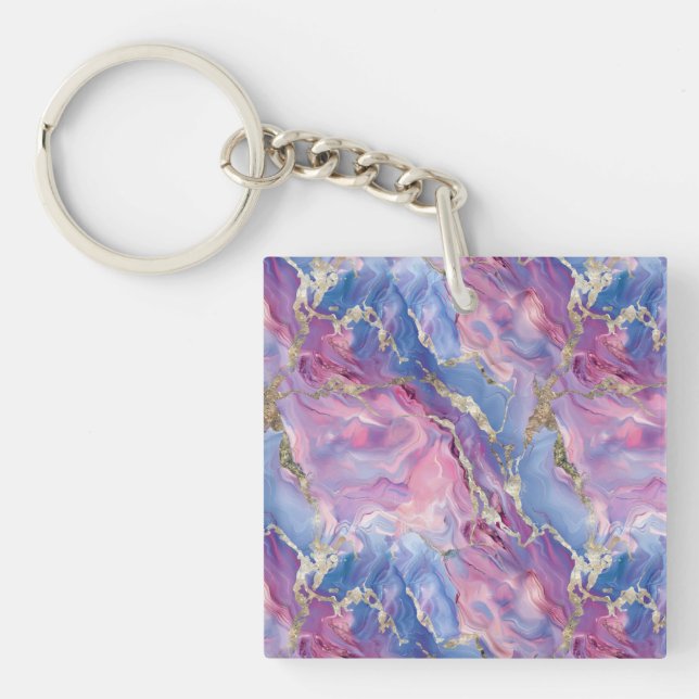 Swirling Pattern of Marbled Effect Pink and Blue (Framsidan)