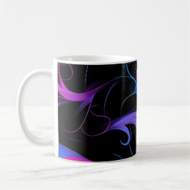 💫 Swirling Pink & Violet Pattern - Elegant & Myst Kaffemugg