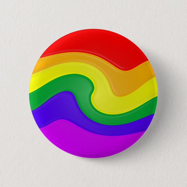 Swirling Rainbow Button Knapp (Framsida)