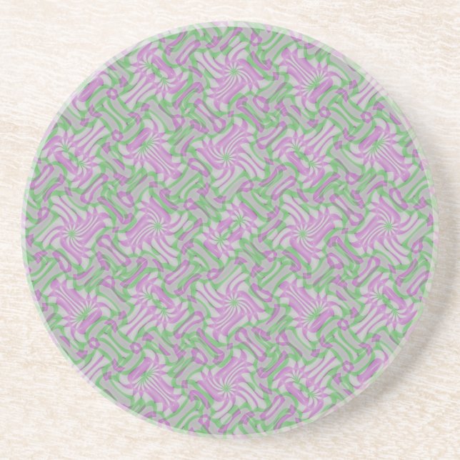 Swirling Rosettes Underlägg Sandsten (Framsidan)