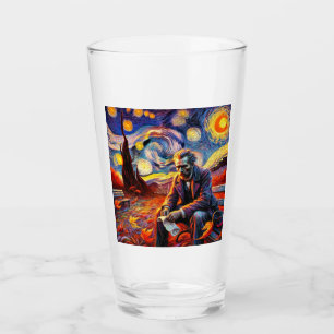 Swirling Stars Glass Kopp - Columbus Day Tribute