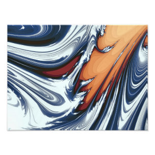 SWIRLING VATTEN FOTOTRYCK