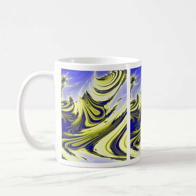 SWIRLING VATTEN KAFFEMUGG (Vänster)