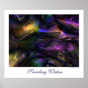 Swirling Vatten Poster