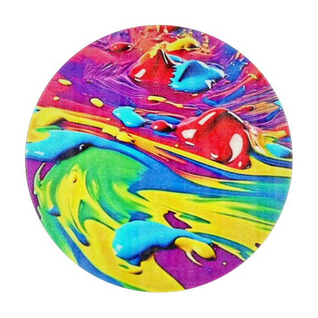 Swirling Vibrant Paint Art (Framsidan)