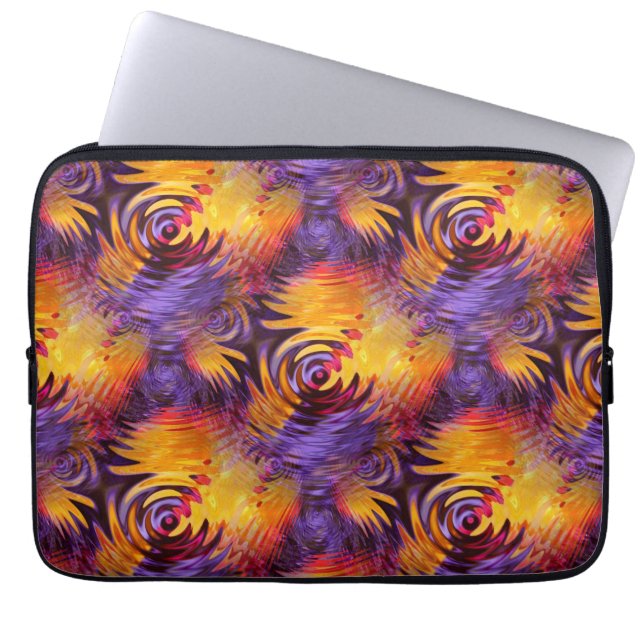 Swirlin'Händer... Laptop Sleeve (Framsidan)