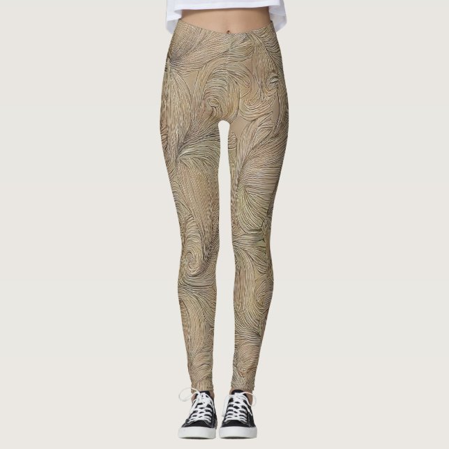 Swirllegeringar Leggings (Framsida)