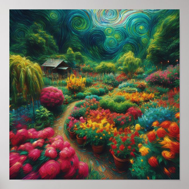 Swirls: A Garden of Van Gogh Dreams Poster (Framsidan)