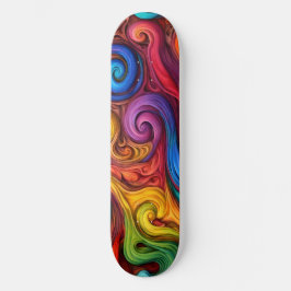 Swirls Mini Skateboard Bräda 18,5 Cm