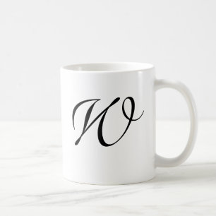 Swirls Monogrammed Mugg