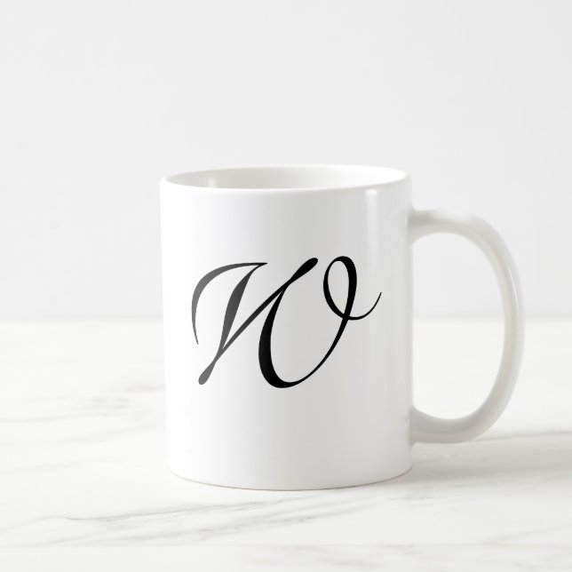 Swirls Monogrammed Mugg (Höger)
