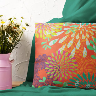 Swirls och Circles Mönster Kudde