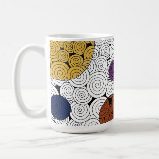 Swirls och Circles Mugg