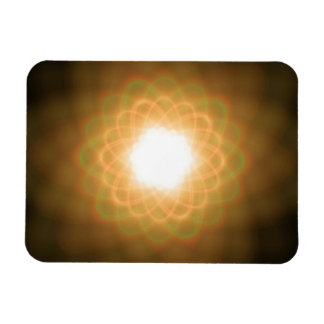 Swirls of Gult Light on Black Magnet