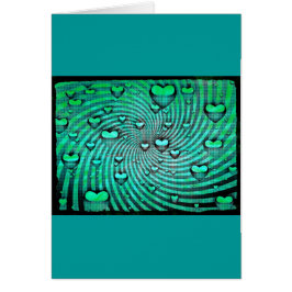 Swirls of Heareting Card Hälsningskort