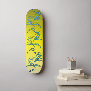 Swirls Old School Skateboard Bräda 21,6 Cm