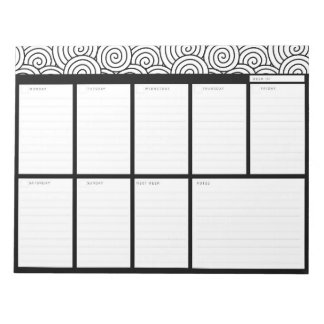 Swirls Organizer Deskpad Anteckningsblock