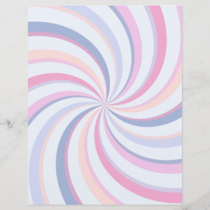 Swirls Rosa Blue Peach Scrapbook Papper
