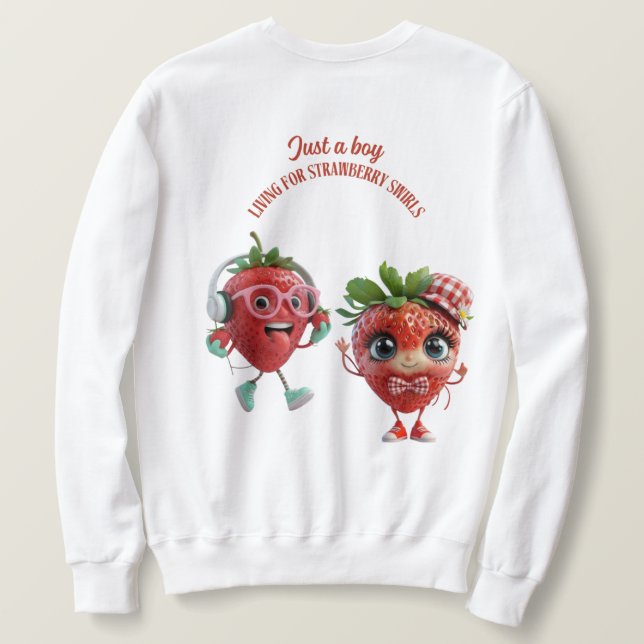 Swirls Sweatshirt för manar (Design baksida)