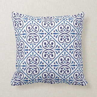 Swirls Tile Mediterranean Kudde