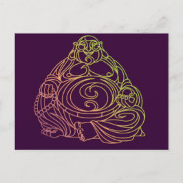 Swirly Buddha Vykort