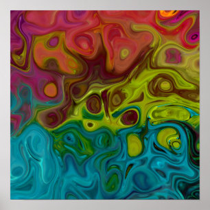 Swirly Covet Abstrakt 5.12 Poster