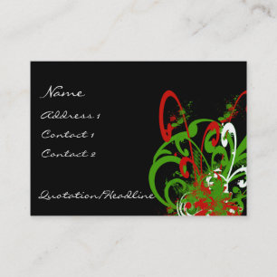 Swirly Distress Paint-mallar - C.. - Anpassade Visitkort