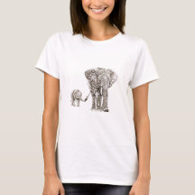 Swirly Elephant Family