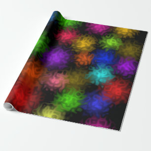 Swirly Färg Bubbles Presentpapper