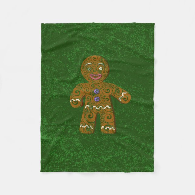 Swirly Gingertea Cookie Fleecefilt (Framsidan)