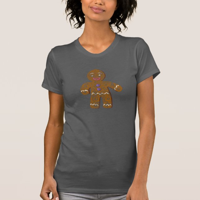 Swirly Gingertea Cookie T Shirt (Framsida)