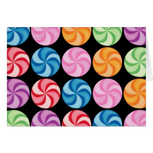 Swirly godiskort hälsningskort (Framsidan Horizontal)