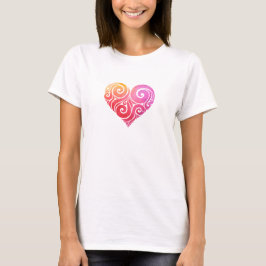 Swirly Heart T Shirt