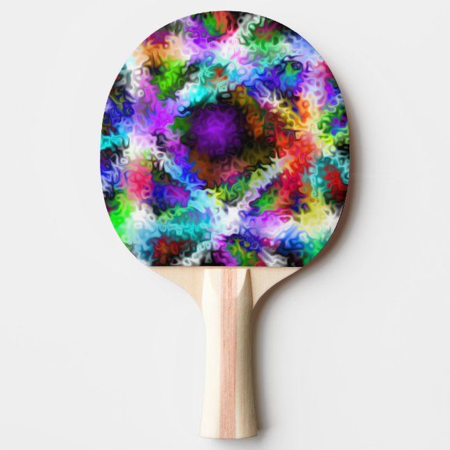 Swirly Iridescent Chrome 5 Pingisracket (Framsidan)