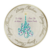 Swirly Julgran Charcuterie Board