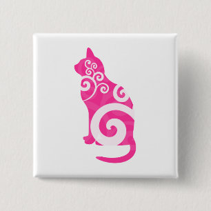 Swirly kattrosor knapp