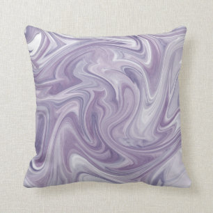 Swirly lavendelabstrakt kudde