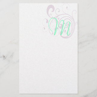 Swirly Lavender Brevpapper