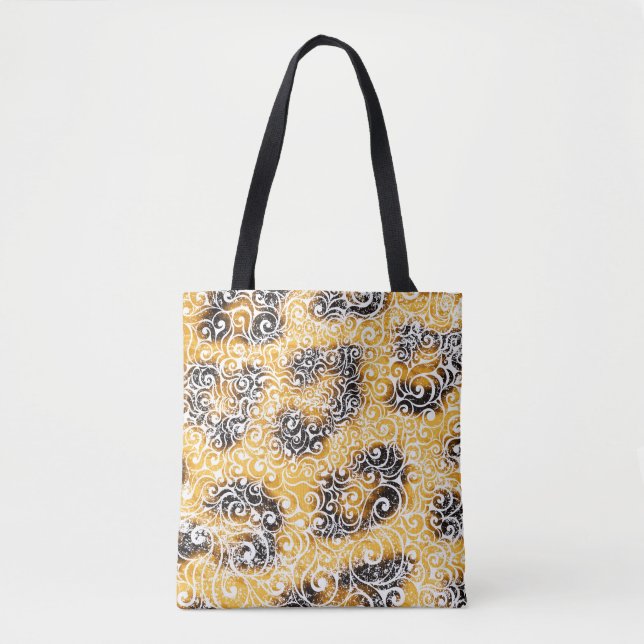 Swirly Leopard Design Tygkasse (Framsida)