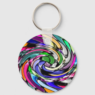 Swirly mosaik nyckelring