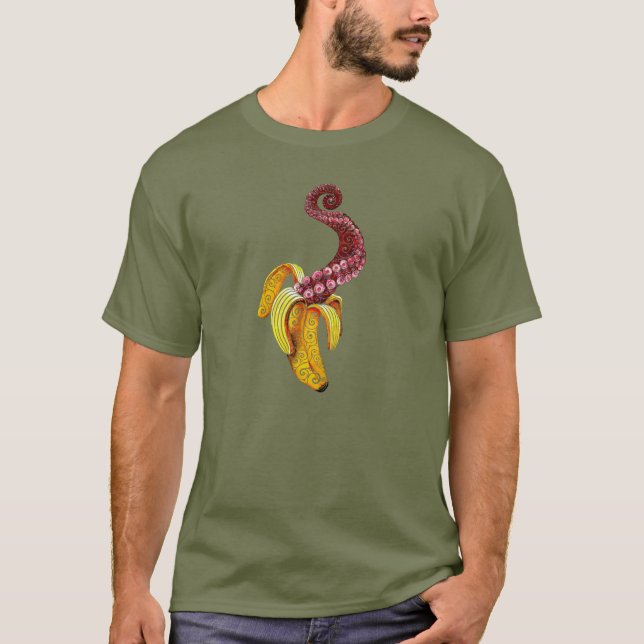 Swirly Mutant-Banana T Shirt (Framsida)