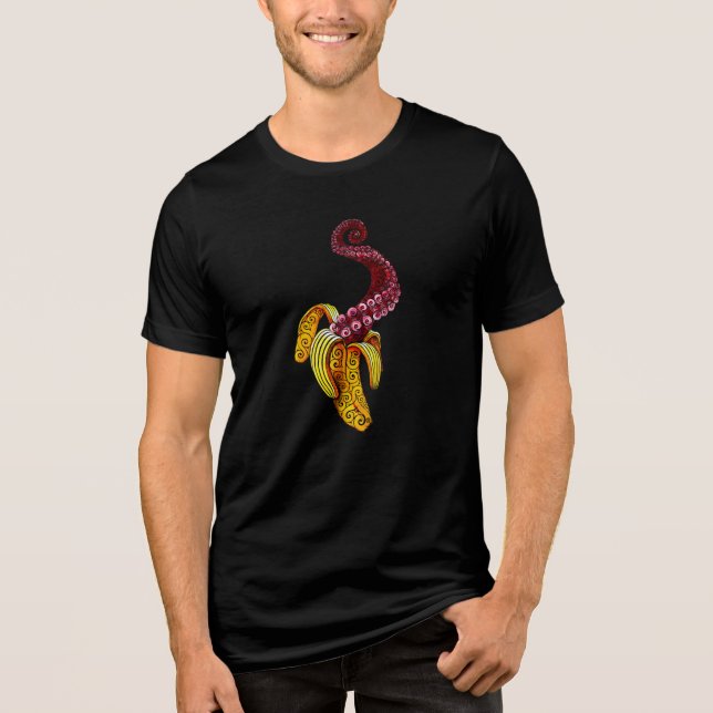 Swirly Mutant-Banana T Shirt (Framsida)