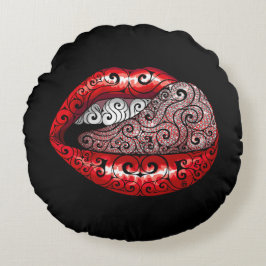 Swirly Precious Tunga Rund Kudde