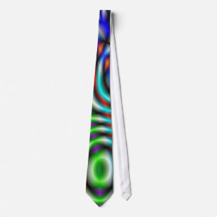 Swirly regnbågetie slips