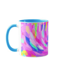 Swirly Rosa Bright Bold Cheerful Färg